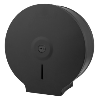 Distributeur de papier hygiénique géant noir en acier inoxydable